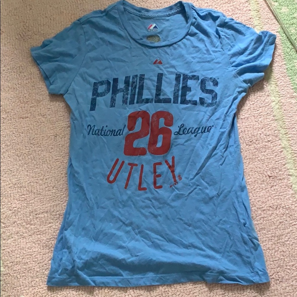 Phillies Utley 26 women’s t-shirt